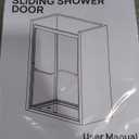 Glass Shower Door Double Sliding 56-60 in. W, 72 in. H Frameds Bathroom Sliding Door, 1/4''(6mm) SGCC Tempered Glass, Explosion-Proof Film, Nano Coating, Matte Black