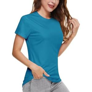 Boladeci Women's Sun Shirts UPF 50+ UV Protection Short Sleeve Rash Guard Quick Dry Lightweight Top T-Shirts Swim Shirt, Small