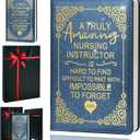 Nurses Week Gifts,A5 Hardcover Leather Journal for Women - 200 Pages Premium Paper Notebook, Nurse Journal Notebook for School, Work (Nurse Blue)