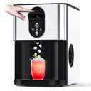 Portable Nugget Ice Maker Countertop, Self-Dispensing Pebble Ice Maker, 44 lbs/Day Soft Chewable Pellet Ice Machine for Home, Kitchen, Bar, Single Button Operation, Compact Design Ice Making Machine