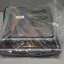 Cozee Bay Bamboo Food Bag Organizer with Foil and Plastic Wrap Organizer, Kitchen Drawer Organizer, Wrap Dispenser with Cutter, for Gallon, Quart, Sandwich, Snack Bags and 12" Roll (Black)