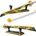 TOY PLAYER Demon Sword Toy Building Set, Agatsuma Zenitsu Sword with Scabbard and Stand-Compatible with Lego Sets for Adult, Gift for Anime Fans (956 Pcs)