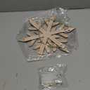 Glooglitter Snowflake Wooden Door Sign with LED Light Winter Lighted Snowflake Wreath for Front Door Wall Porch Light up Flake Hanger for Winter Xmas Indoor Outdoor Window Decoration (Classic)