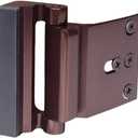 Door Lock Child Proof, Home Security Door Reinforcement Lock,Door Latch Double Safety Security Protection for Your Home,Brown Door Security Lock