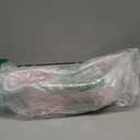 OIAHOMY Gift Basket Empty with Handle, 12"x 8"x 5" Small Woven Basket with Gift Bag, Ribbon and Wrap Tissue Paper, Dog Toy Storage for Organizing - Pink & White