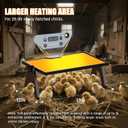 Brooder Plate for Chicks with Temp Control and Display,Dual-Sided Chicken Coop Heater with Remote,Timer Function & Cycle Work,Adjustable Angle,Safe Heater Plate for Ducks Quail Poultry Warm,13"x17"