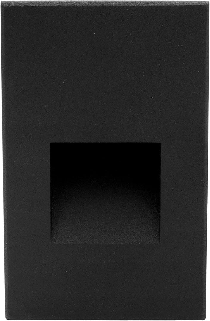 NICOR Lighting STW11203KVBK STW Step Light, 3x5, Black