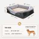 JOYELF XLarge Memory Foam Dog Bed, Orthopedic Dog Bed & Sofa with Removable Washable Cover and Squeaker Toy as Gift, XLarge-40"x30"