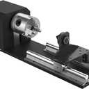 OMTech Rotary Cutter and Engraver Attachment with 3-Jaw Chuck and 2-Phase Stepper Motor for 50W 60W 80W 100W 130W CO2 Laser Engraving Machines Rotary Tool Accessory Kit for Wood and More