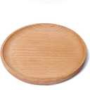 Small Mini 5.9" Round Wooden Tray - Serving Tray for Kitchen, Coffee Table, Charcuterie Board, Home & Farmhouse Decor, Coasters, Countertop Organizer, Rustic Plates for Food & Drinks