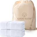 100% Cotton Bath Towels, Pack of 2 Towels for Bathroom, Luxury 700 GSM Bath Towel, Highly Absorbent Bathroom Towel Set, 30 x 60 Inches Large Bath Towels, Super Soft & Quick Dry Towel Set, White