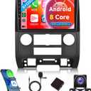 8Core 6G+128G Car Radio for Ford Escape 2007-2012/Mazda Tribute 2007-2012, Rimoody Android 15 Car Stereo Carplay Android auto 9 Inch Touch Screen GPS Navigation WiFi DSP Bluetooth FM + Backup Camera