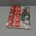 Merry Christmas House Flag 28 x 40 Inch Winter Gloves Decorative Double Sided Burlap Flag Holiday Banners for Winter Xmas Farm House Yard Decoration