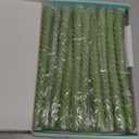 20 Pack 10 Inch Sage-Green Spiral Taper Candles for Christmas and Spring Home Decoration, Unscented Dripless Twisted Candlesticks for Dinner St. Patrick's Day Earth Day and Garden Parties