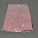 Girls Athletic Shorts Slim Tummy Control V Cross Waist Short Leggings Bike Dance Gymnastics Shorts (Pink)