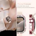 Goton 4-Pack Bling Case for Apple Watch Series 11/10 Screen Protector Case 42mm, Women Diamond Rhinestone Protector for iWatch Cover Accessories 42 mm