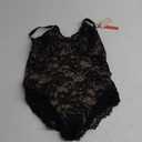 Popilush Shapewear Bodysuit V Neck Tummy Control Backless Lace Tank Tops Sleeveless Thong Bodysuit XL