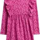 Gap Baby Girls' Long Sleeve Knit Dress (Pink, 5 Years Old)