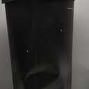 Glad Stainless Steel Step Trash Can, Series 2 with Clorox Protection - Large Black Kitchen Garbage Bin with Soft Close Lid, Foot Pedal and Waste Bag Roll Holder, 20 Gallon