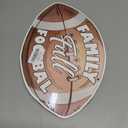 Family Fall Football Signs, Fall Decoration Signs, Decorative Hanging Wall Wood Sign, Farmhouse Autumn Sign, Front Door Decor, Rustic Thanksgiving Decorative for Porch Home Wall Indoor Outdoor Decor