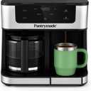 Deluxe 12-Cup Coffee Maker & Single Serve Brewer  Programmable, K-Cup Compatible, Adjustable Brew Size, Glass Carafe, Auto Shut-Off - Ideal for Home or Office