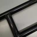 AnXin Motorcycle 7/8" Handlebar Cafe Racer Box Window Attack Style Handlebars 22MM Universal For Cruiser Bobber Custom Application Black