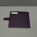 Wallet Case for iPhone 17 Air with Credit Card Holder,PU Leather Folio Flip Kickstand Protective Shockproof Cover for Apple 17 Air Phone Case (Purple, for iPhone 17 Air - 6.5'')