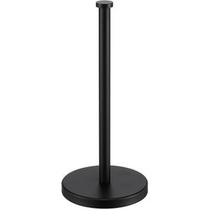 KES Black Paper Towel Holder Countertop Paper Towel Stand Kitchen Standing Paper Towel Roll Holder with Weighted Base for Standard or Mega Rolls SUS304 Stainless Steel Matte Black, KPH202S14B-BK