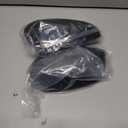 1 Pair Front Driver and Passenger Side Black Rearview Mirror Caps Compatible with Accord 2008 2009 2010 2011 2012 2013