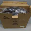 Rice rat 3-Tier Fruit Bowl Metal Wire Fruit Basket Bread Vegetable Organizer Storage Organizer Black Cast Iron