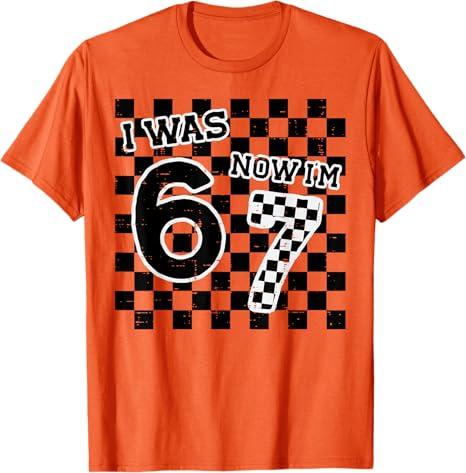 7th Birthday 6 7 was Six Now Seven Funny Meme Boy Youth Kids T-Shirt. Medium Size