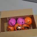 Mini Halloween Pumpkin Bucket Orange & Green & Pink Plastic Halloween Witches Cauldron Kettle Multi-Purposed Novelty Candy Holder Decor for Halloween Party (12 Pack)