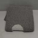 HITSLAM Square Shower Mat, 27 x 27 Inch Non Slip Bath Mat for Tub, Soft PVC Loofah Bathtub Mats with Drain Holes, Quick Drying Bathroom Stall Floor Mat, Bathroom Accessories Without Suction Cup, Grey