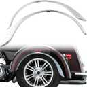 Chrome Rear Fender Flares Skirts Trim Accents for Harley Touring Street Glide Trike FLHXXX 2010-2011 Tri Glide Ultra Classic FLHTCUTG 2009-2022