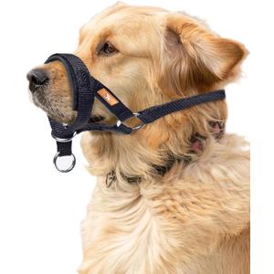 Dog Head Collar with Soft Fabric, Head Harness Stops Dog Pulling, Head Leash for  Dogs Walking(S, Black)