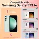 ChiCsFleur for Samsung Galaxy S23 FE Case, TPU Phone case with Camera Protection for Women Girls Teens - Colorful Floral Flowers Spring Garden Artsy Vibrant Pastel Clear Gift Aesthetic Unique