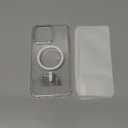 For iPhone 15 Pro Max Case: Clear Magnetic Phone Cases with Screen Protector Compatible with Magsafe Slim Anti Yellowing Rugged Shockproof Protective Transparent Cell Phone Cover (A-Clear