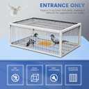 Pigeon Trap Cage Bird Traps for Small Birds Folding One-Way Entrance Trapping Portable U-Trap Door for Dove Feral Breeding Supply Pigeon Coop