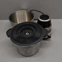 GANIZA Food Processors, Electric Food Chopper with Meat Grinder & Vegetable Chopper - 2 Bowls (8 Cup+8 Cup) with Powerful 450W Copper Motor - Includes 2 Sets of Bi-Level Blades for Fruits/Meat/Nuts (Black)