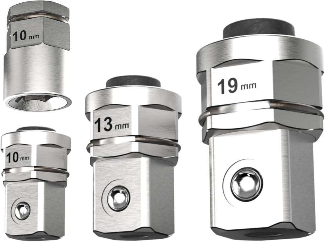 socket wrench adapters, Ratcheting Wrench to Square Drive Adapter Set