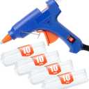 Mr. Pen- Mini Hot Glue Gun and Sticks Set, Heavy Duty Glue Gun with 40 pcs Sticks Blue