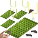 12 Pcs Mini Finger Flick Football Games Mini Table Top Sports Games with Foam Footballs Goal Post and Cards Finger Toys Office Indoor Football Sports Party Favors Birthday Gift Cake Decoration(Yellow)