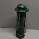 Kingsyard Squirrel Proof Bird Feeder for Outdoors Hanging, Metal Wild Bird Feeders with Removable Base and Baffle, Easy to Clean & Refill, 3 lbs Large Seed Capacity, Dark Green