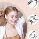 4 x Clysoru Double Lobster Clasps and Closures Grade A 316 Stainless Steel Lobster Claw Clasps Gold and Silver for Necklace Bracelet Jewelry Making DIY Craft Made in Italy.