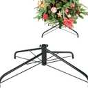 CCINEE Metal Christmas Tree Stand, Universal Folding Xmas Tree Stand 23.6 Inch Replacement Tree Stand Base for 3 Ft to 8 Ft Christmas Artificial Trees Fake Tree,Green