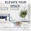Legrand radiant TM874WCC6 15 Amp Rocker Wall Switch, 4-Way Decorator Light Switches, White (1 Count)