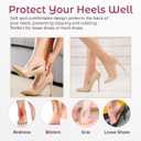 Heel Grips Pads for Loose Shoes - Welnove 12-Pair Heel Inserts Back of Heel Protect, Heel Inserts Blisters Pain, Rubbing, Prevent Slip, Fit Shoes, Boots, Sandals, High Heels, Men Women, Incarnadine