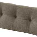 downluxe Indoor Bench Cushion for Indoor Furniture, Non-Slip Tufted Overstuffed Textured Foam Bench Seat Cushion, 36" X 14" X 4", Khaki, 1 Pack