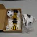 VioraWhite Large Soccer Ball Cake Toppers 7 pcs Include 4 Balls of Different Sizes 2 Trophies and 1 Happy Birthday Sign for Cake Decoration Sport Theme Party Ceremony