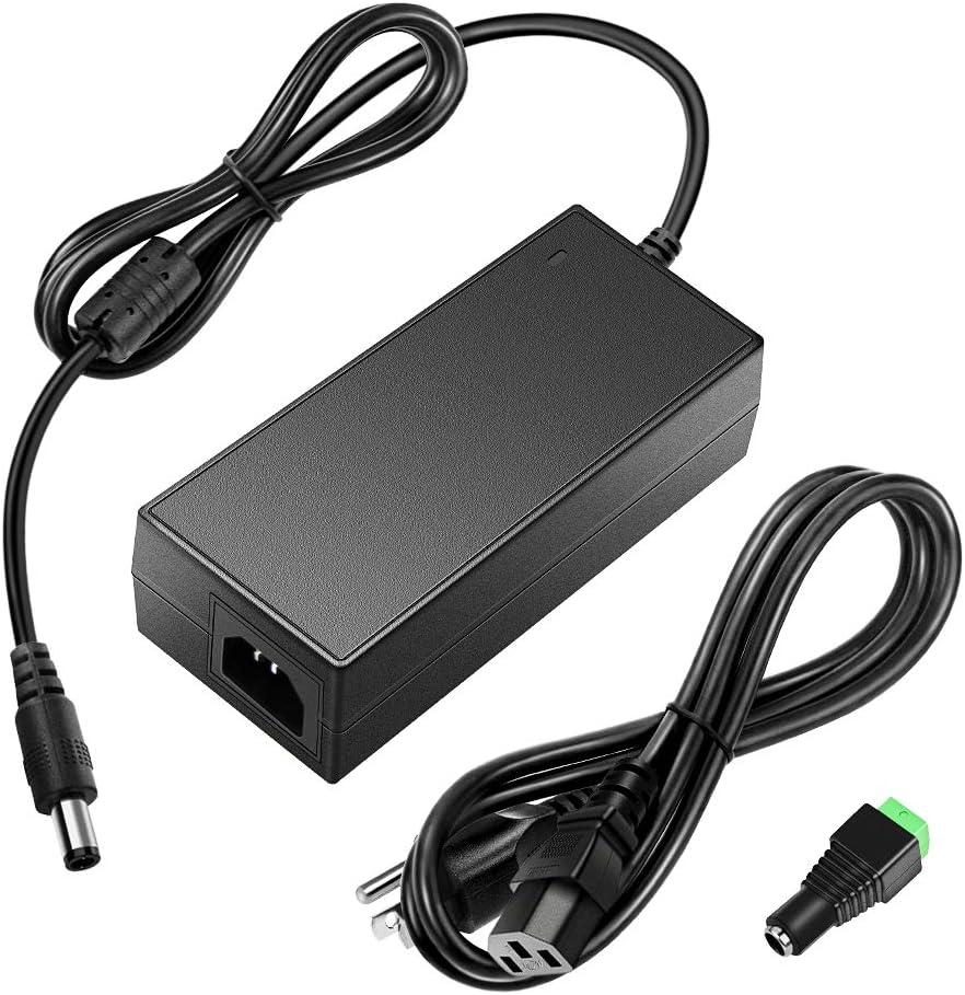 SHNITPWR 24V 4A Power Supply Adapter 100~240V AC to DC 24volt Converter 96W 24 Vdc 4 Amp 3.75A 3.5A 3.3A 3A Transformer 5.5x2.5mm Tip for 5050 3528 LED Strip Light 3D Printer CCTV Camera LCD Monitor